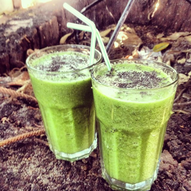 Green Smoothie hang over.